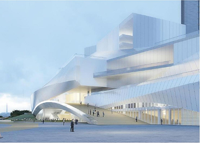 廣東美術(shù)館、廣東非物質(zhì)文化遺產(chǎn)展示中心、廣東文學(xué)館“三館合一”（